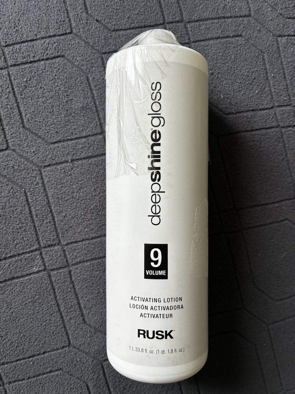 Rusk Deepshine Gloss 9 Volume Activating Lotion Hair Color 33.8oz 1L